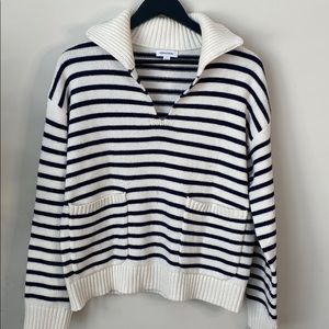Nordstrom Blue/White Stripped Sweater. Small.